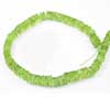Natural Green Peridot Plain Flat Square Heishi Cube Beads Strand Length is 14 Inches & Sizes from 5mm approx. 
